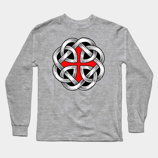 Father Knot Celtic Circle Long Sleeve T-Shirt by patfish